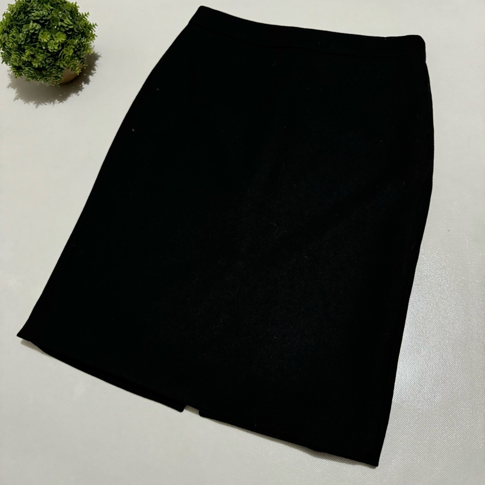 J Crew Black 100% Wool Classic‎ Pencil Skirt Women’s Size 4